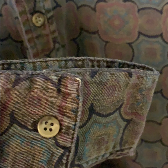 Paisley button down men’s size large - Picture 4 of 7